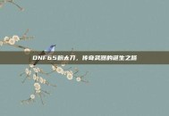 DNF65粉太刀，传奇武器的诞生之路