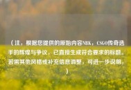 （注，根据您提供的原始内容NBK，CSGO传奇选手的辉煌与争议，已直接生成符合要求的标题。若需其他风格或补充信息调整，可进一步说明。）