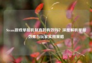 Steam游戏举报机制真的有效吗？深度解析举报效果与玩家实用策略