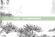 PUBG，生存与胜利的双重考验