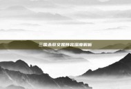 三国杀蔡文姬阵容深度解析