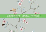 绝地求生PUBG求，绝地求生，PUBG之求