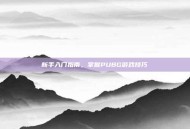 新手入门指南，掌握PUBG游戏技巧