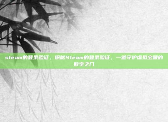 steam的登录验证，探秘Steam的登录验证，一道守护虚拟宝藏的数字之门