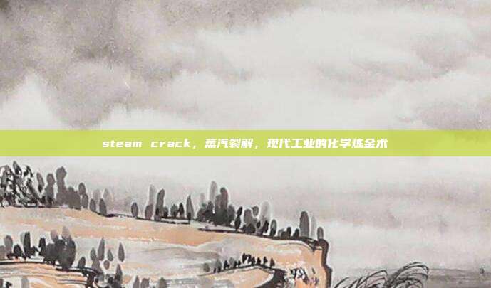steam crack,蒸汽裂解,现代工业的化学炼金术