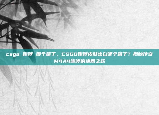 csgo 咆哮 哪个箱子,CSGO咆哮皮肤出自哪个箱子?揭秘传奇M4A4咆哮的绝版之路