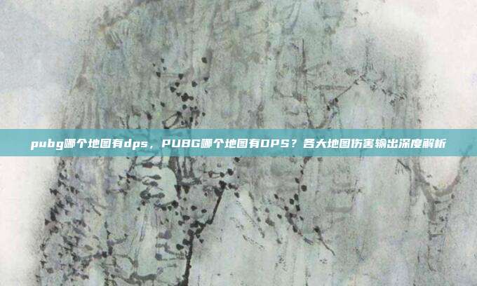 pubg哪个地图有dps,PUBG哪个地图有DPS?各大地图伤害输出深度解析
