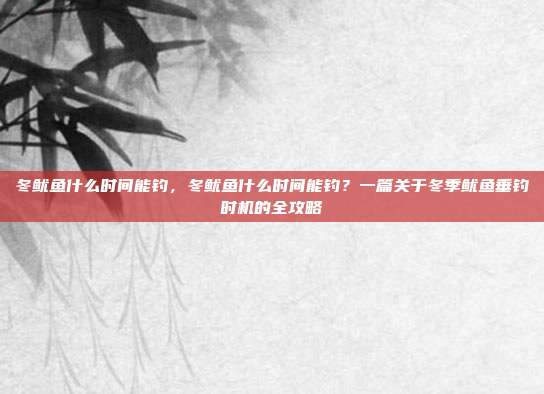 冬鱿鱼什么时间能钓,冬鱿鱼什么时间能钓?一篇关于冬季鱿鱼垂钓时机的全攻略