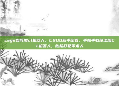 csgo如何加ct机器人,CSGO新手必看,手把手教你添加CT机器人,练枪打靶不求人