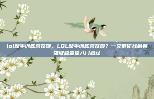 lol新手训练营在哪,LOL新手训练营在哪?一文带你找到英雄联盟最佳入门路径