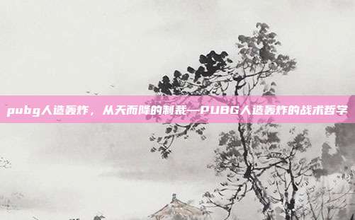 pubg人造轰炸,从天而降的制裁—PUBG人造轰炸的战术哲学