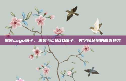 黑客csgo箱子,黑客与CSGO箱子,数字赌场里的暗影博弈
