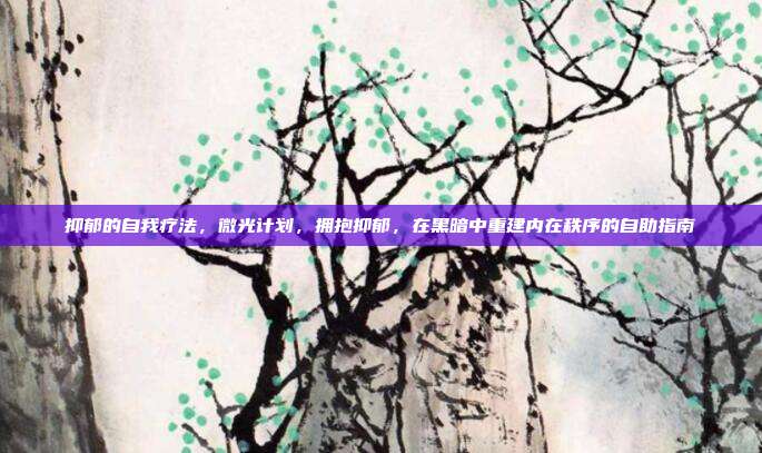 抑郁的自我疗法,微光计划,拥抱抑郁,在黑暗中重建内在秩序的自助指南