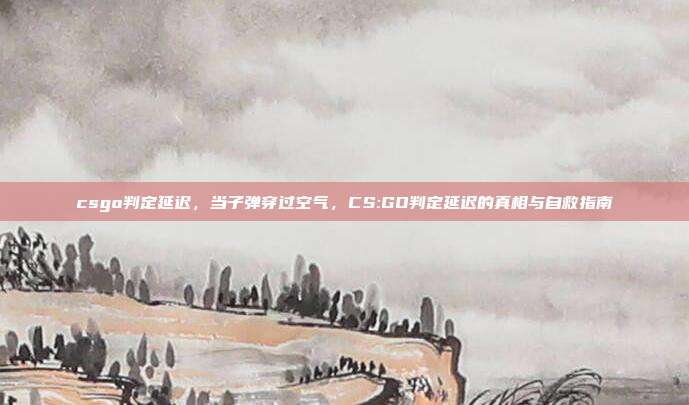csgo判定延迟,当子弹穿过空气,CS:GO判定延迟的真相与自救指南