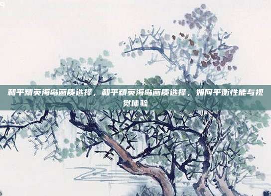 和平精英海岛画质选择,和平精英海岛画质选择,如何平衡性能与视觉体验