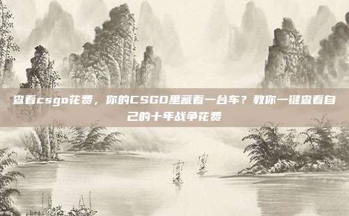 查看csgo花费,你的CSGO里藏着一台车?教你一键查看自己的十年战争花费