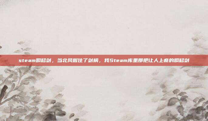 steam瞬移剑,当北风握住了剑柄,我Steam库里那把让人上瘾的瞬移剑