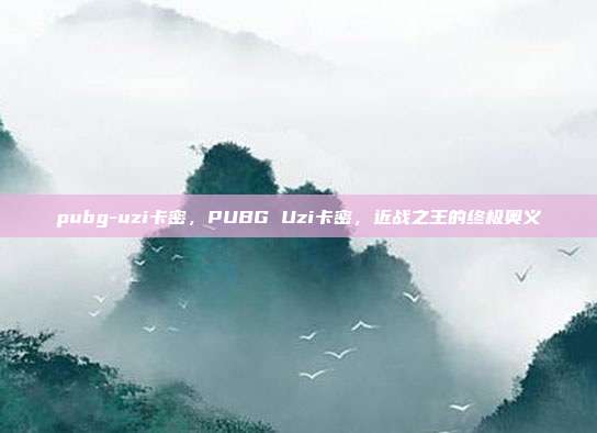 pubg-uzi卡密,PUBG Uzi卡密,近战之王的终极奥义