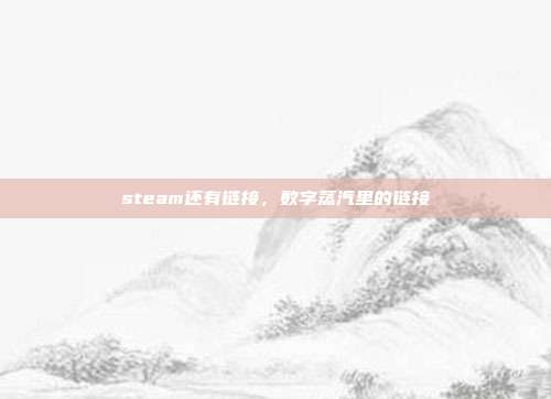 steam还有链接,数字蒸汽里的链接