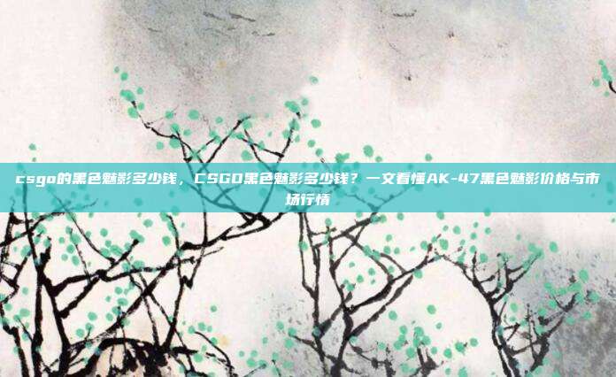 csgo的黑色魅影多少钱,CSGO黑色魅影多少钱?一文看懂AK-47黑色魅影价格与市场行情
