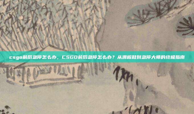csgo前后急停怎么办,CSGO前后急停怎么办?从滑板鞋到急停大师的终极指南