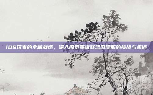 iOS玩家的全新战场,深入探索英雄联盟国际服的挑战与机遇