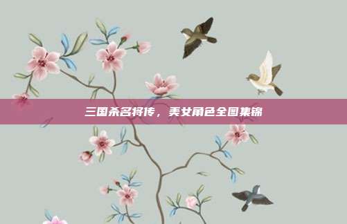 三国杀名将传,美女角色全图集锦