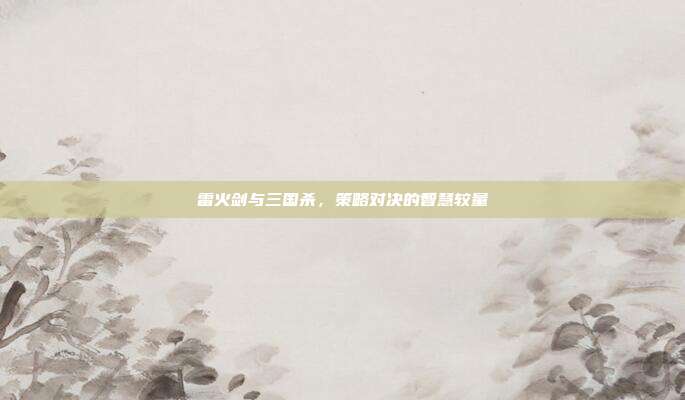雷火剑与三国杀,策略对决的智慧较量