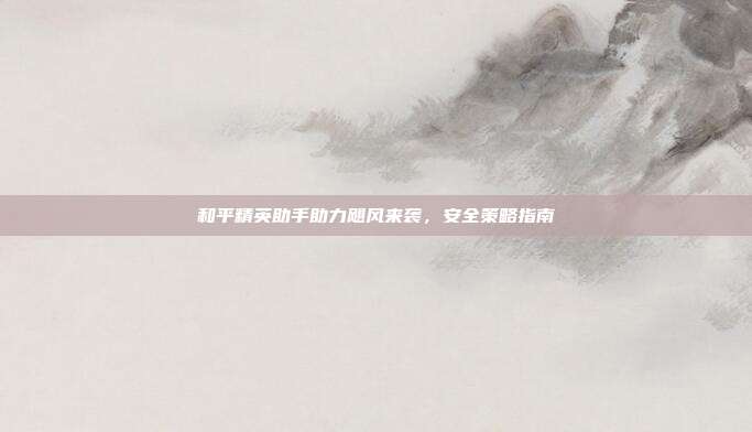 和平精英助手助力飓风来袭,安全策略指南