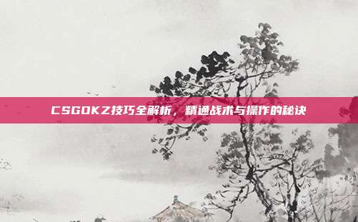 CSGOKZ技巧全解析,精通战术与操作的秘诀