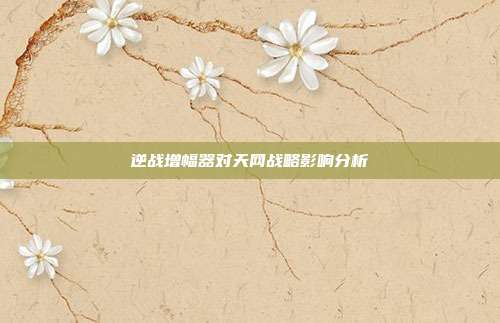 逆战增幅器对天网战略影响分析
