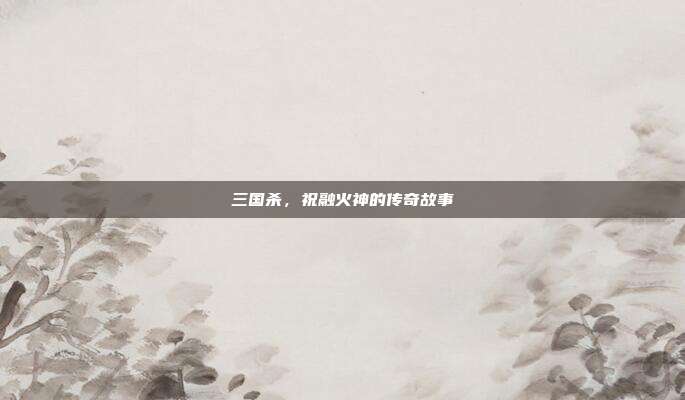 三国杀,祝融火神的传奇故事