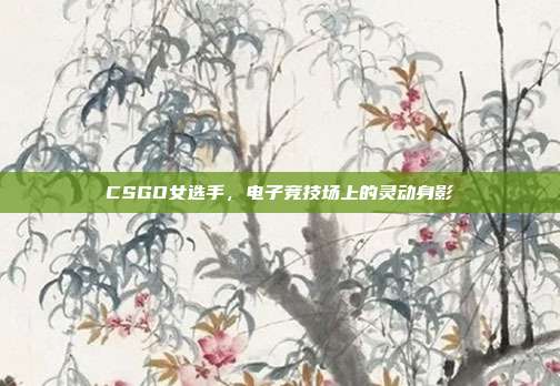 CSGO女选手,电子竞技场上的灵动身影