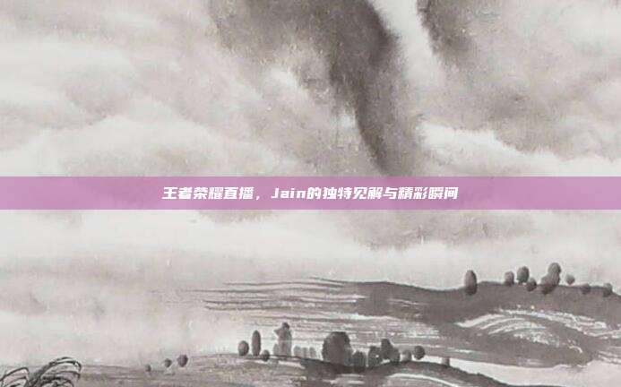 王者荣耀直播,Jain的独特见解与精彩瞬间