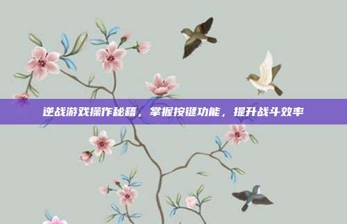 逆战游戏操作秘籍,掌握按键功能,提升战斗效率