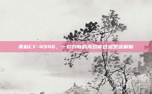 美标CF-4946,一款创新的高效能过滤系统解析