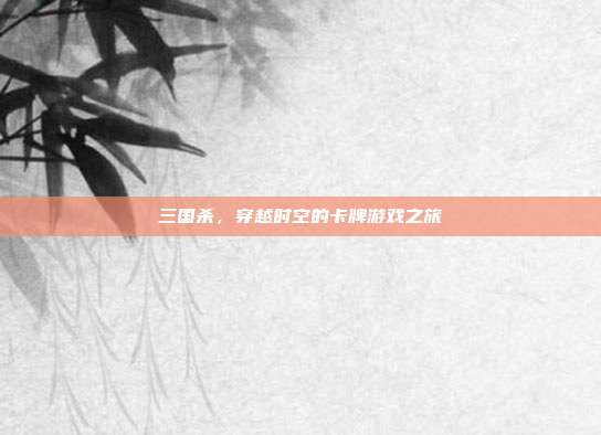 三国杀,穿越时空的卡牌游戏之旅