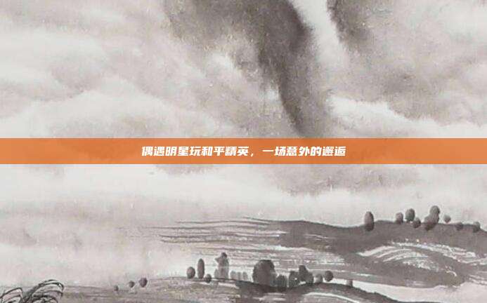 偶遇明星玩和平精英,一场意外的邂逅