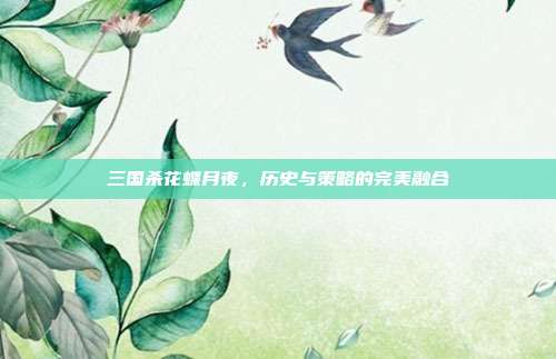 三国杀花蝶月夜,历史与策略的完美融合
