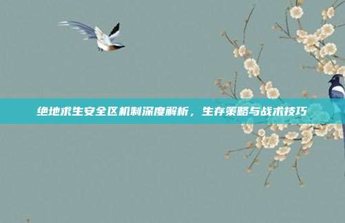 绝地求生安全区机制深度解析,生存策略与战术技巧