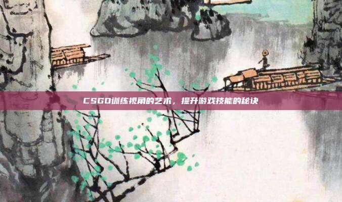 CSGO训练视角的艺术,提升游戏技能的秘诀