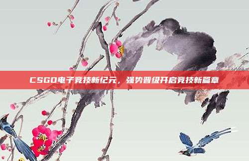 CSGO电子竞技新纪元,强势晋级开启竞技新篇章