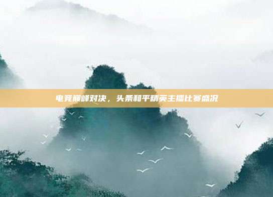 电竞巅峰对决,头条和平精英主播比赛盛况