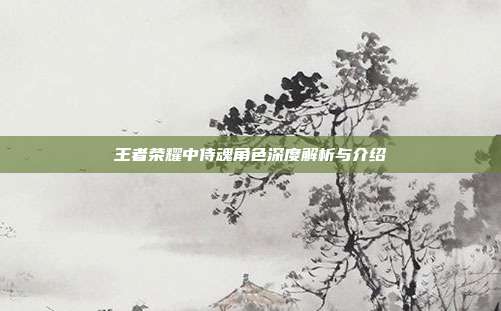 王者荣耀中侍魂角色深度解析与介绍