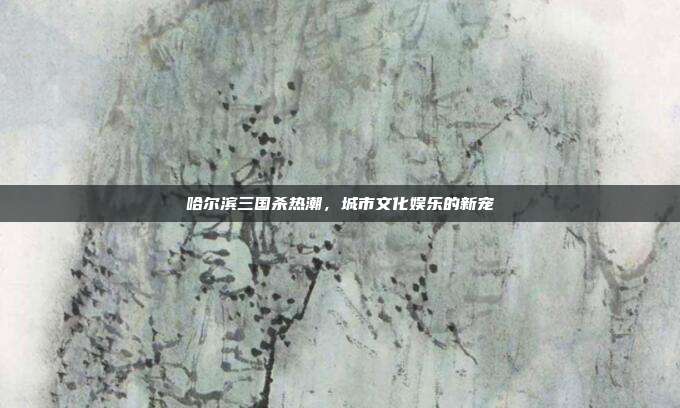 哈尔滨三国杀热潮,城市文化娱乐的新宠