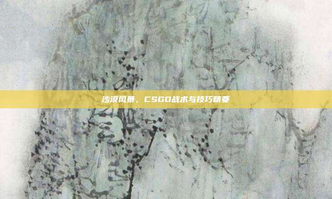沙漠风暴,CSGO战术与技巧精要