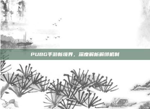PUBG手游新境界,深度解析解绑机制
