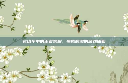 过山车中的王者荣耀,惊险刺激的游戏体验