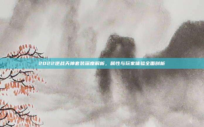 2022逆战天神套装深度解析,属性与玩家体验全面剖析