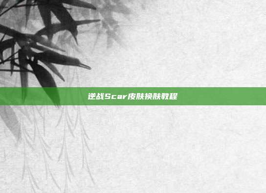 逆战Scar皮肤换肤教程